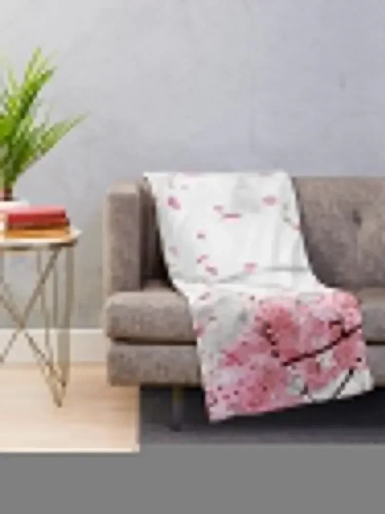 Beautiful Sakura Blossom In Pink Throw Blanket Stuffeds For Baby Giant Sofa for babies Blankets