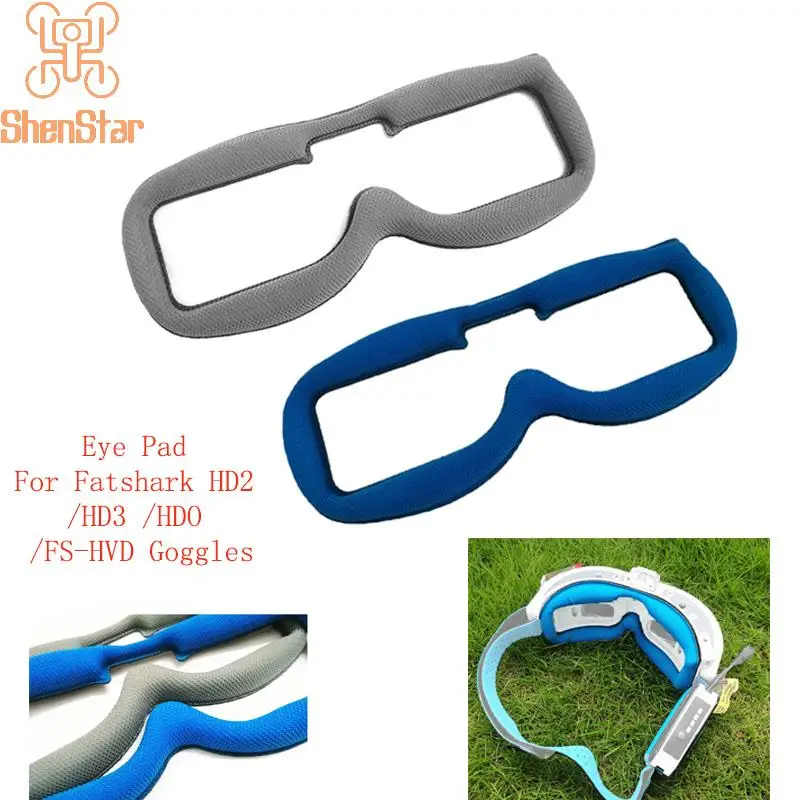 ShenStar FPV نظارات الإسفنج وسادة العين ل Fatshark HD2 HD3 HDO FS-HVD قناع عين غطاء استبدال غطاء ل قماش ليكرا الإسفنج