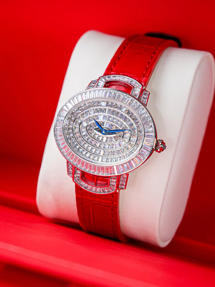 TIELBO/Tianbo Bright Series 813, модные водонепроницаемые часы, кварцевые кожаные женские часы в стиле ретро