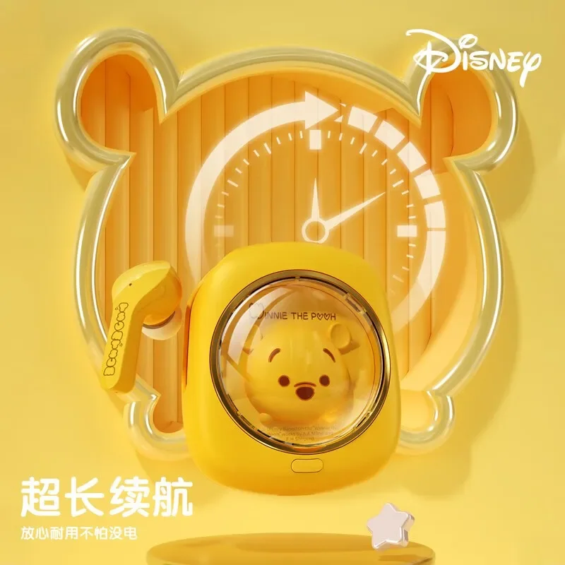 Disney Original LY-858 TWS Wireless Bluetooth 5.3 Headset Low Latency Gaming Earphone HIFI Sound in-Ear Earbuds Noise Reduction