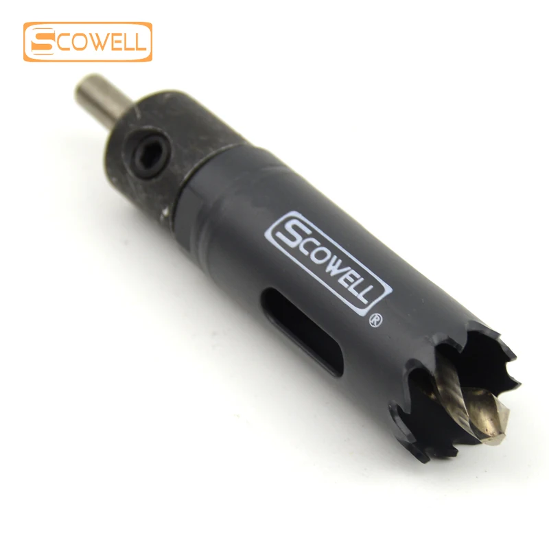 1 Pack SCOWELL HSS Bimetallic M42 Cobalt 8% 47mm Deep Holesaw Cutter With Arbor Drill Bit Set For Cutting Wood Metal Crown Saw