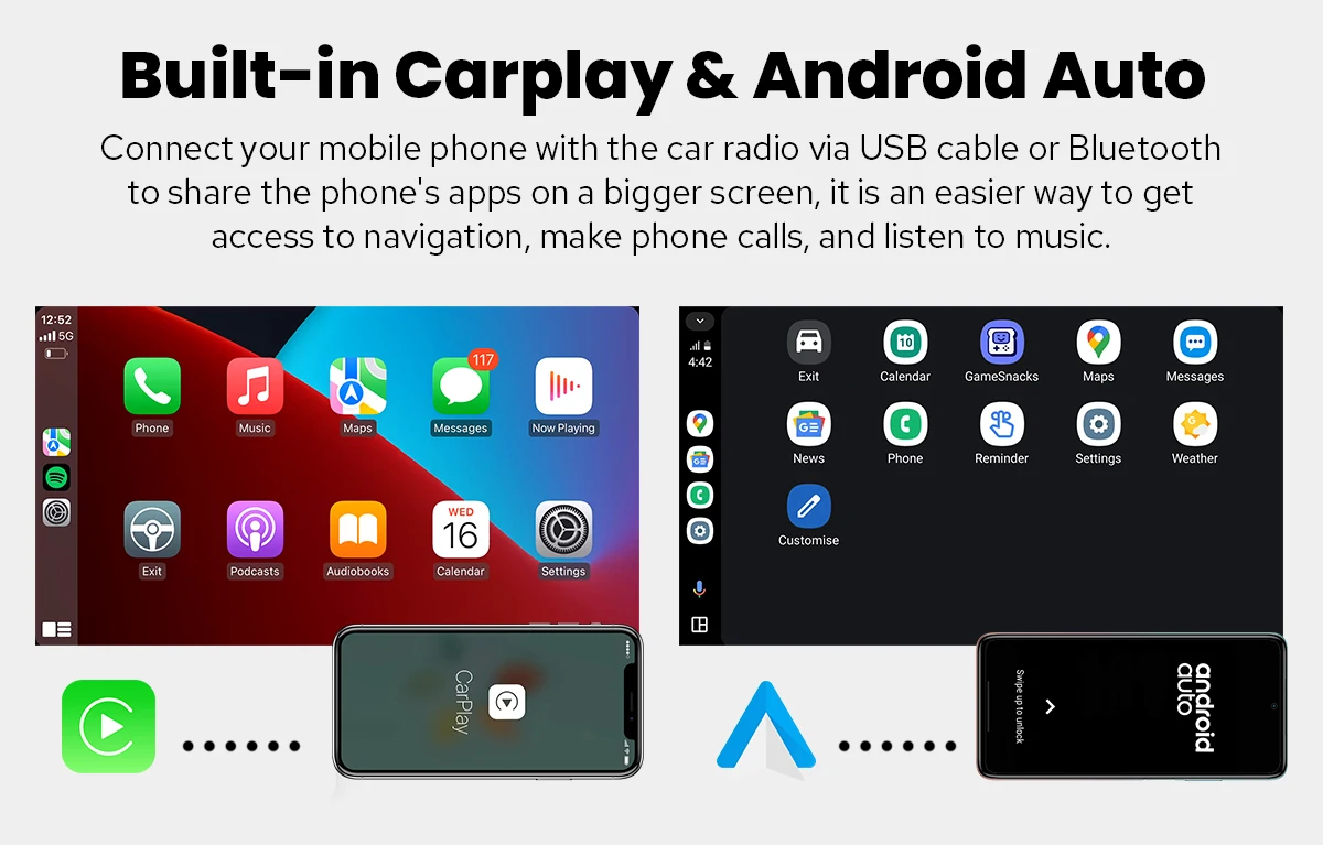 JOYING 11.6"13.3"15.1" Android 13 Car Radio Stereo Universal 2Din Head Unit Multimedia Player Support Apple Carplay Android Auto
