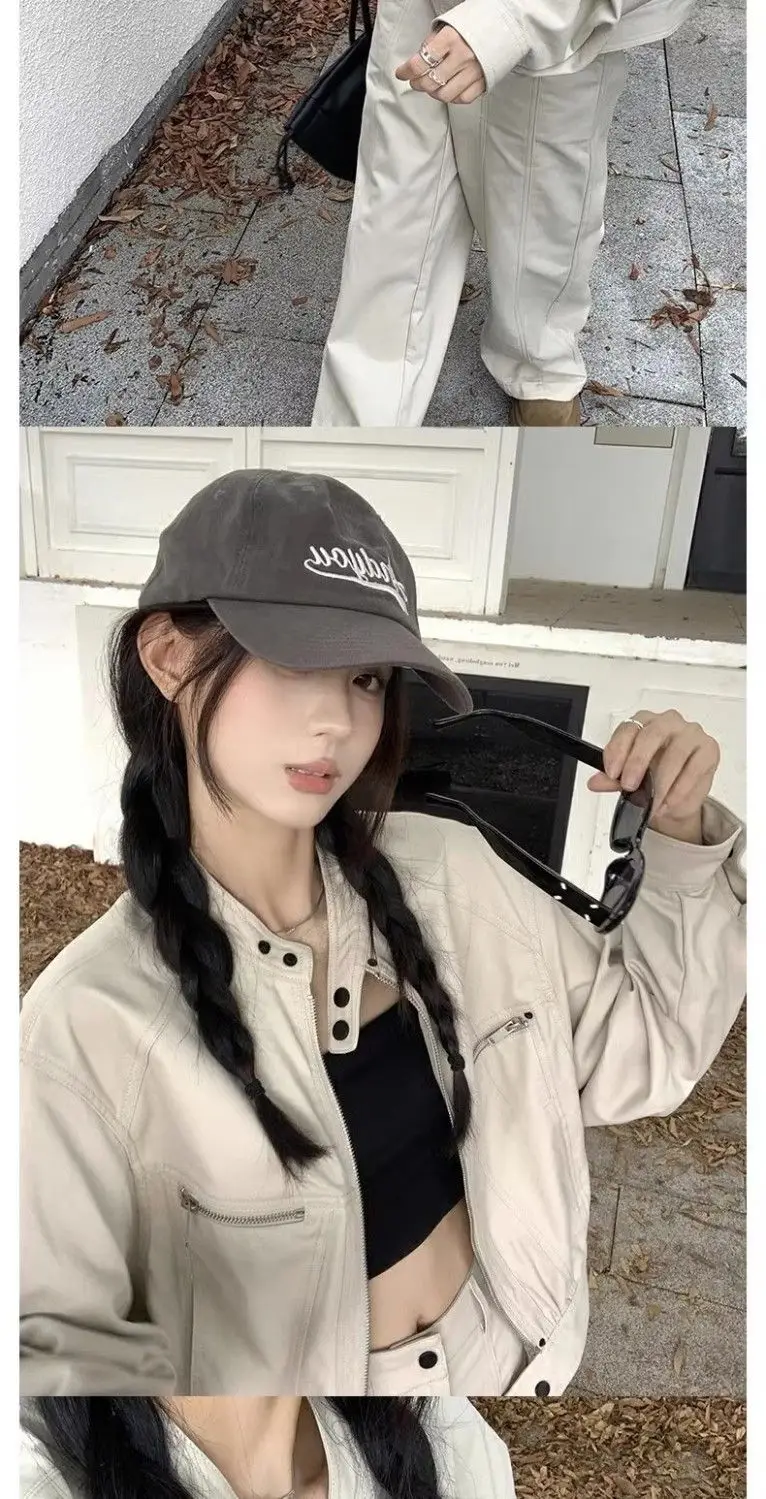 Jackets Woman Fashion Women's Half Coat Corduroy Patchwork Retro Style Pocket Casual College Loose Boyfriend Cute Sweet Preppy