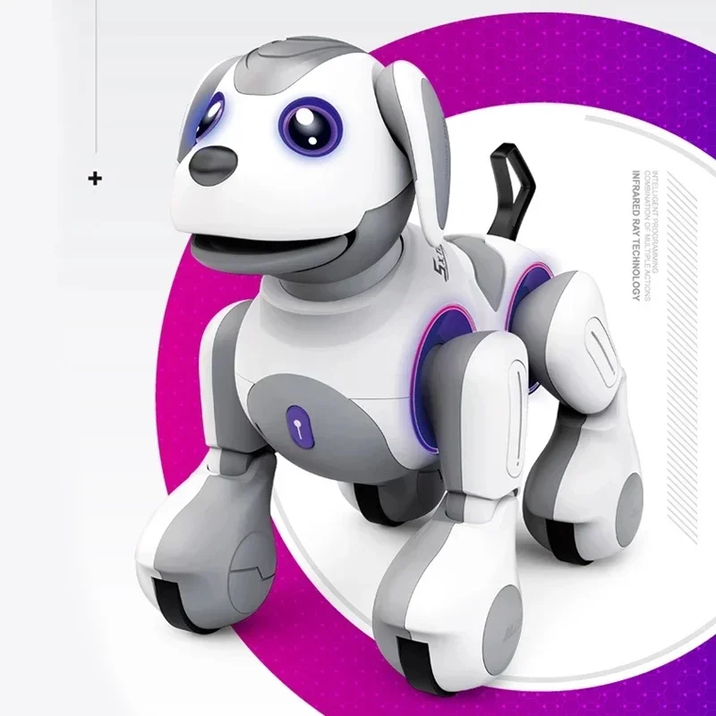 Chien télécommandé électronique intelligent pour animaux de compagnie, chien robot, télécommande vocale, chanson itude, jouet pour enfants, cadeau pour enfant, nouveau