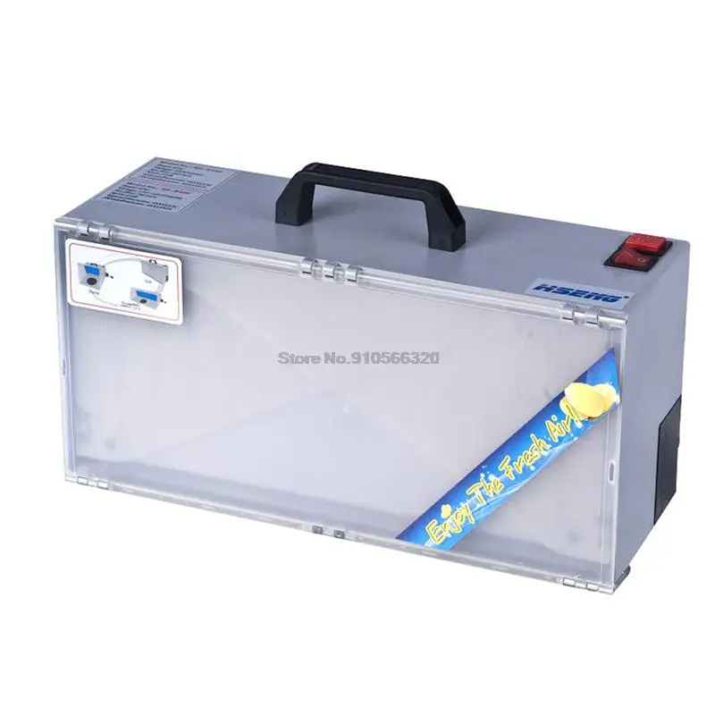 25W HS-E420DCK Portable Airbrush Spray Booth Set Foldable Paint Spray Extractor Exhaust Filter For Model Hobby Crafts 100-240V