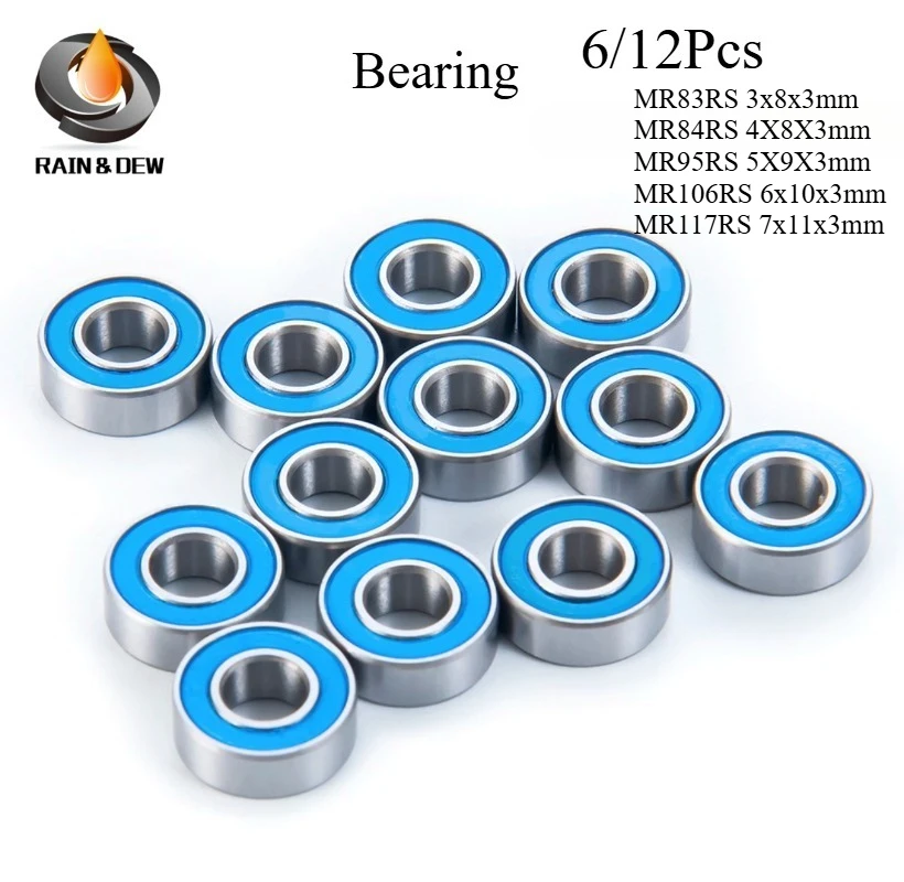 

MR84RS Blue Bearing 4X8X3mm ABEC-7 Hobby Electric RC Car Truck MR83RS MR95RS MR106RS MR117RS Ball Bearings MR 84-2RS Sealed