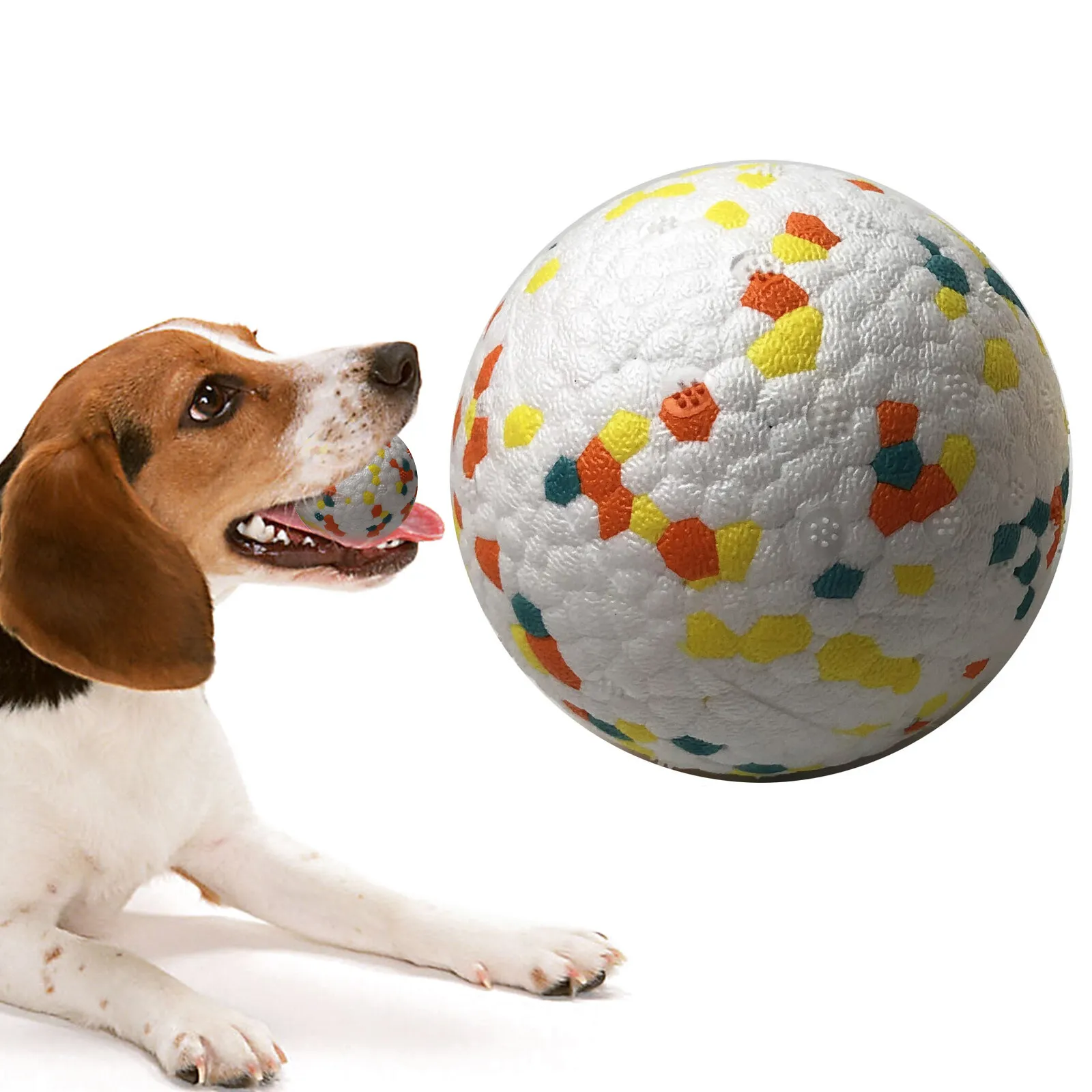 Pet Dog Toy Ball Toys Multicolor Cleaning Teeth Grinding ETPU Bite Resistance 2.5inch/3inch Floatable High Elastic