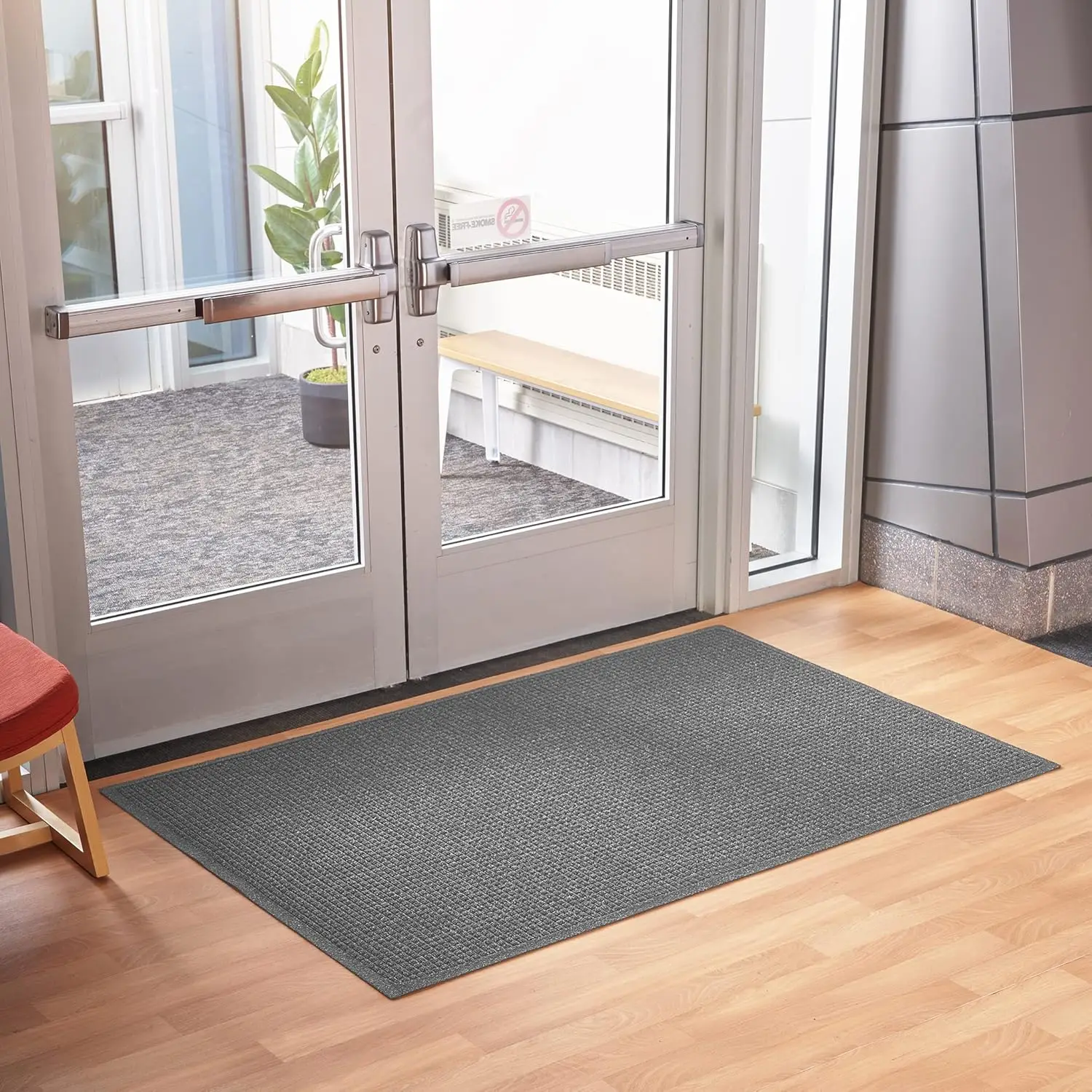 Aquasorb Classic Indoor/Outdoor Entrance Floor Mat with Non-Slip Rubber Backing, Fabric Border, Stain Resistant