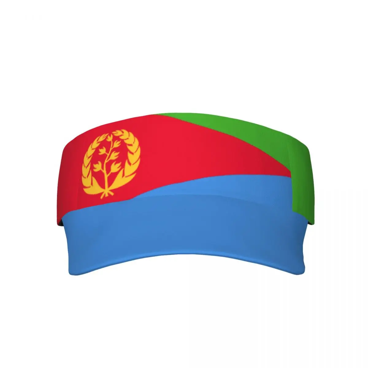 

Flag Of Eritrea Breathable Air Sun Hats Men Women Visor UV Protection Top Empty Solid Sports Tennis Golf Sunscreen Cap