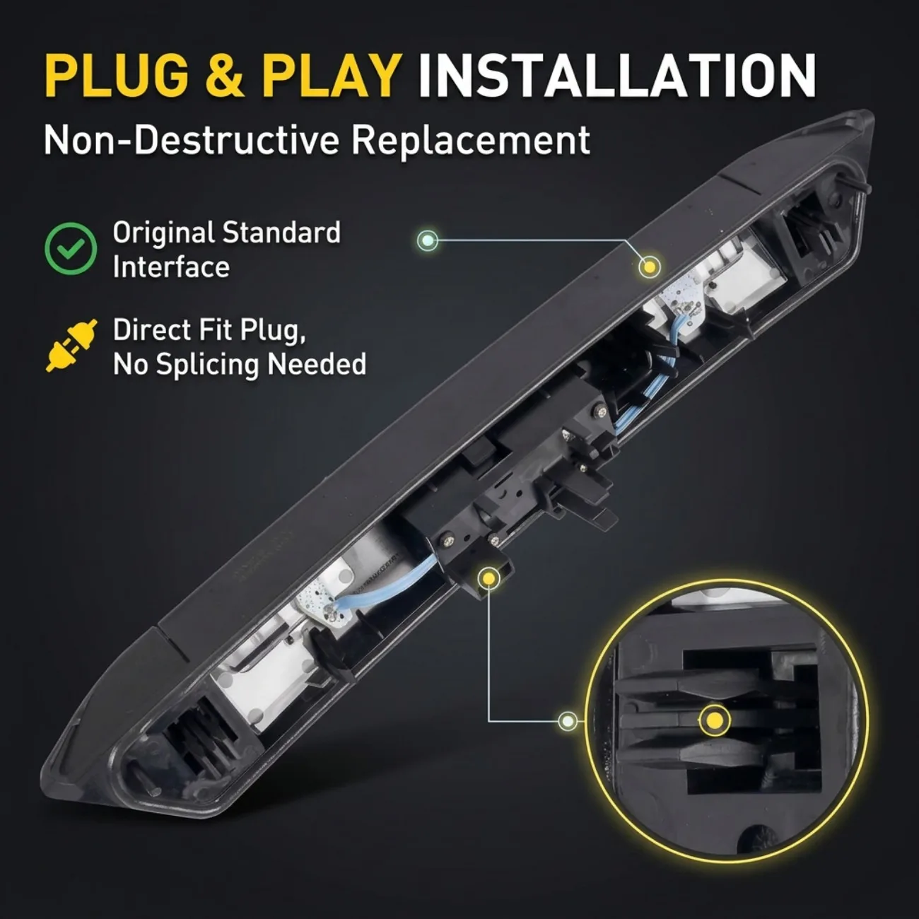 Trunk Door Handle Switch With Camera Hole 8S0827574C9B9 For Audi TTS TT RS Quattro Base /TT RS Quattro Heritage Edition 2022