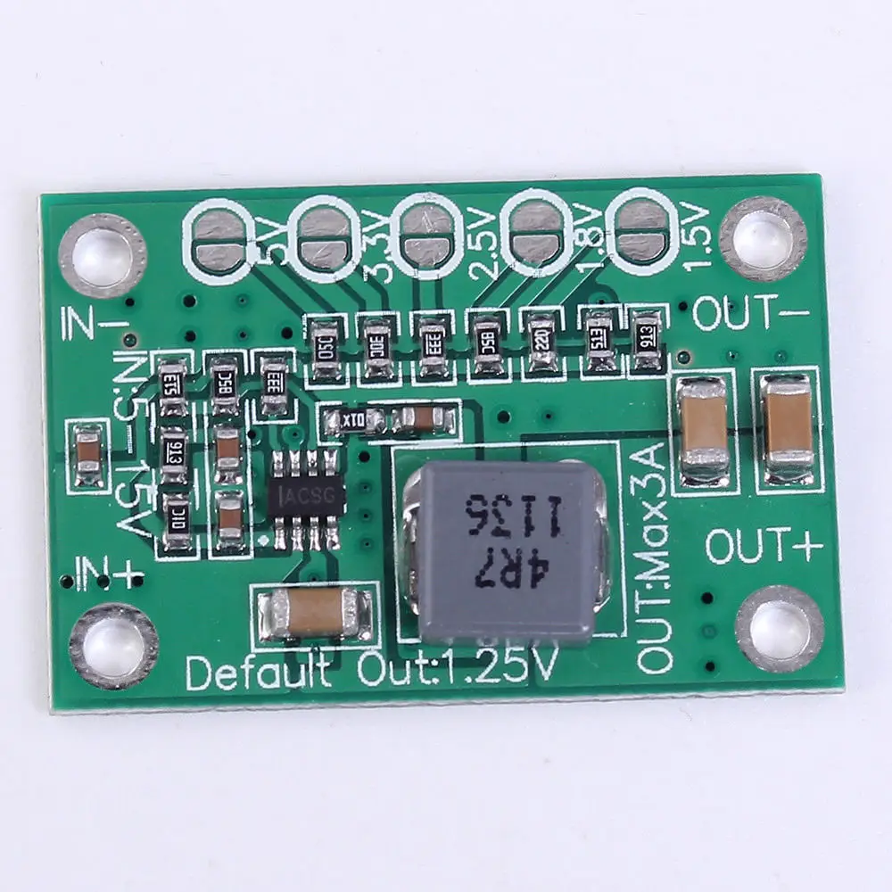 DC DC Step Down Power Module 5-16V To 1.25V/1.5V/1.8V/2.5V/3.3V/5V Universal Adjustable Buck Voltage Converter Board 3A For LCD