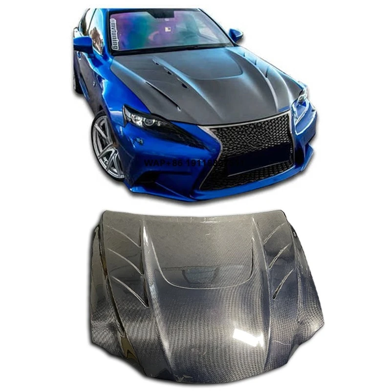

Carbon Fiber Hood for 2013 and 2019 IS200 IS250 IS300 Carbon Fiber Hood Hood Body Kit