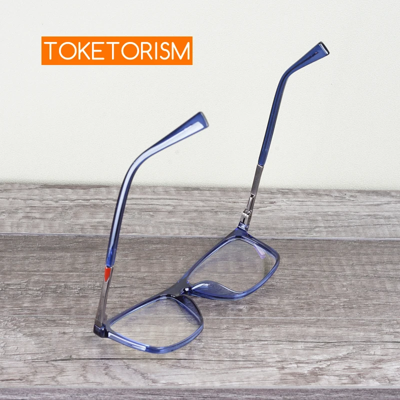 Toketorism Rectangle TR90 Blue Light Glasses Brand Designer Women Men's Eyeglasses Optical Frame 5802