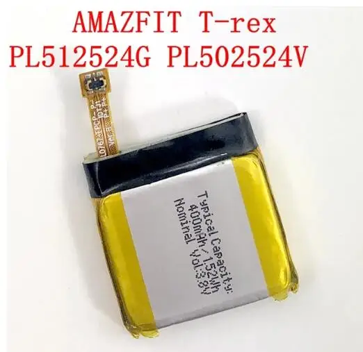 

390mAh Battery Suit For AMAZFIT T-rex T rex A1918 A1919 A1801 Smart Watch Battery Repair and Replacement Battery PL502524V