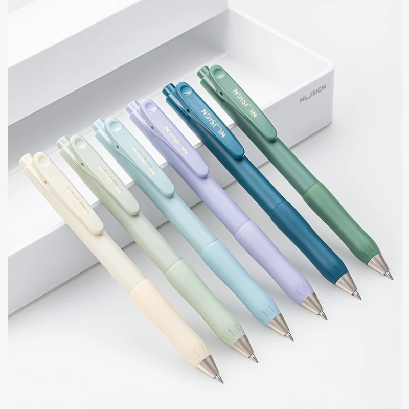 

36 шт., высокое качество Morandi, цветные гелевые ручки с черными чернилами, школьные канцелярские товары, оптовая продажа, офисные аксессуары, школьные принадлежности, милые вещи