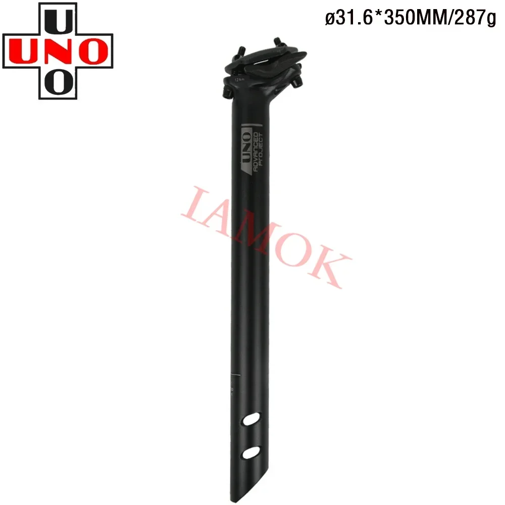 UNO SP-719 Mountainbike Ultraleicht Schwarz 27,2/30,9/31,6mm Sattelstütze Iamok 350/400mm Sattelstütze Hinten Welle Fahrrad Teile