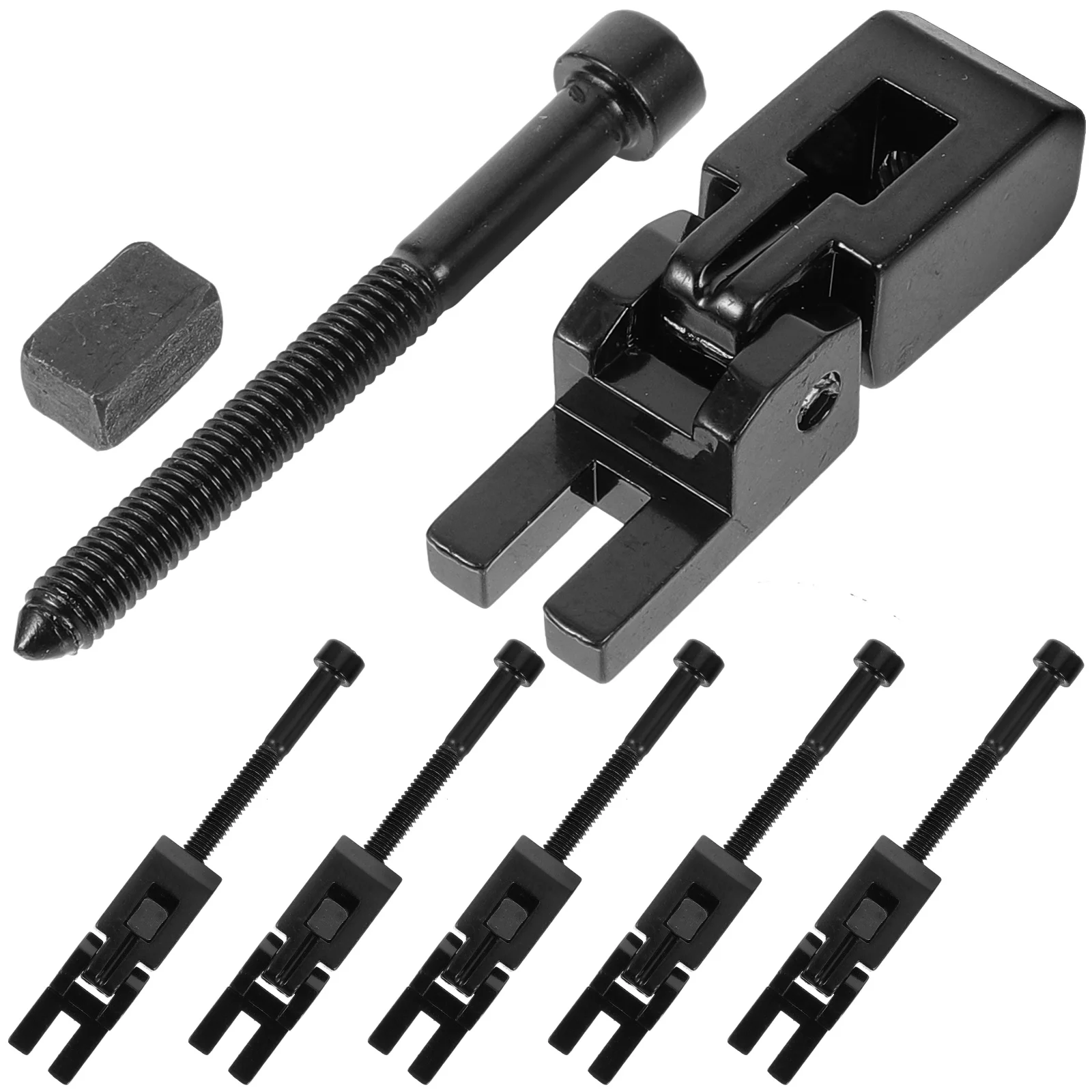 

6pcs Electric Guitar Double Locking Tremolo Bridge Saddles Zinc Alloy Durable Black Parts Accessories Musical Instrument
