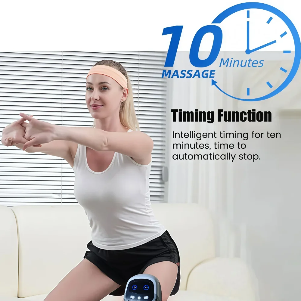 

Leg Joint Arthritis Pain Relief Device Electric Heating Knee Pads with Air Pressotherapy Infrared Massager