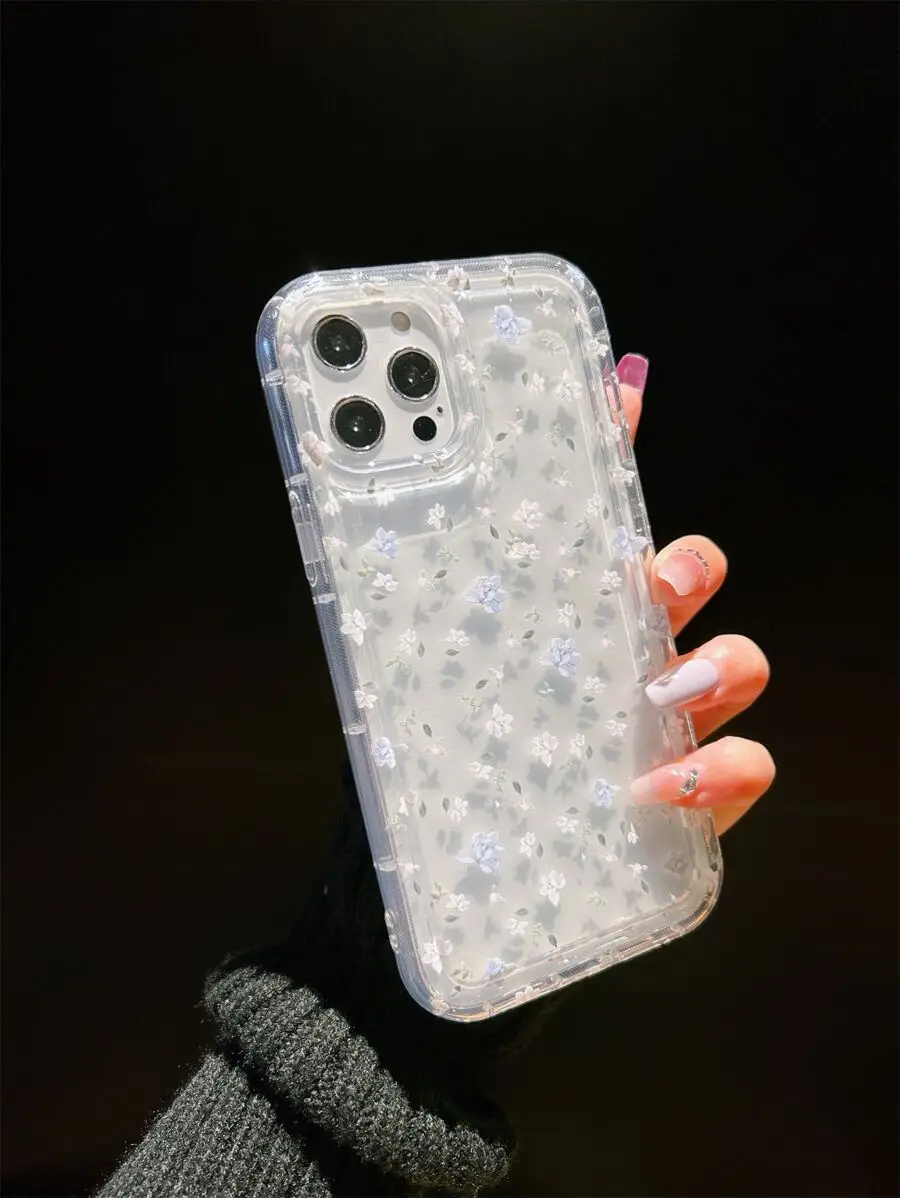 

White Bow Element Fashion Shock-Proof Phone Case With 3D Bow Charm Fashionable Lanyard White Polka Dot Bow Design Compatible Wit
