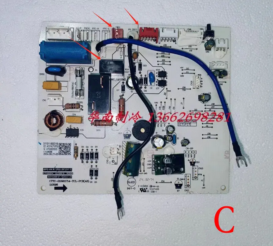 Nueva placa base para aire acondicionado TCL A010268 31101-000165 31101-00176 31101-000316 31101-000112 CTTC-210901714-TCL-PCB