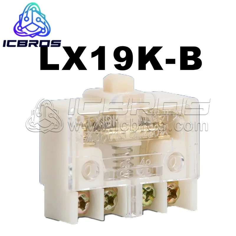 LX19K B Silver ContaCt LX19K-B Micro Travel Limit Foot Pedal Accessory Self Resetting Switch Core, Open And One Closed