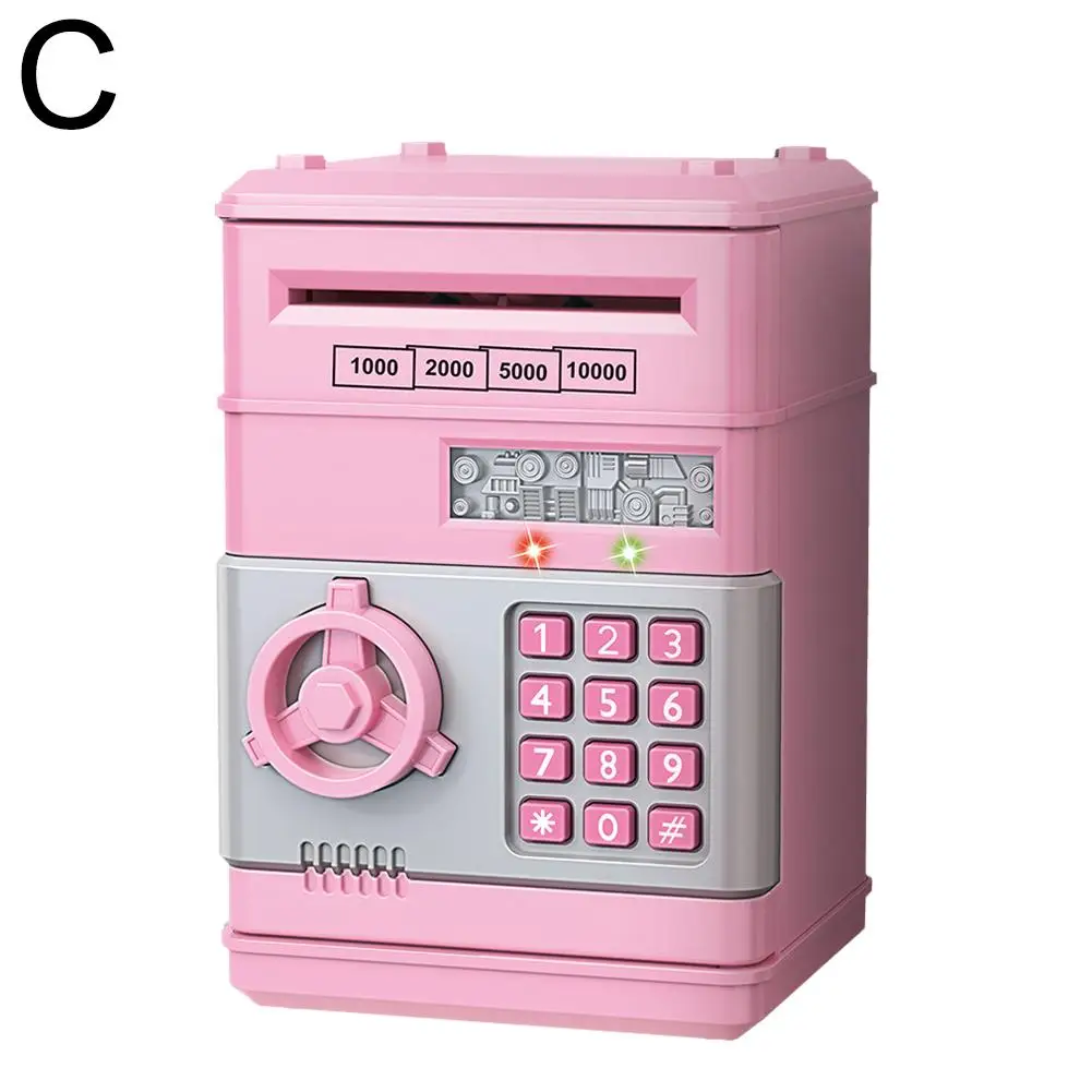 Mini tirelire pour enfants, mot de passe multifonctionnel avec boîte tirelire nouvelle récupération et année rouge créatif envel I3H5