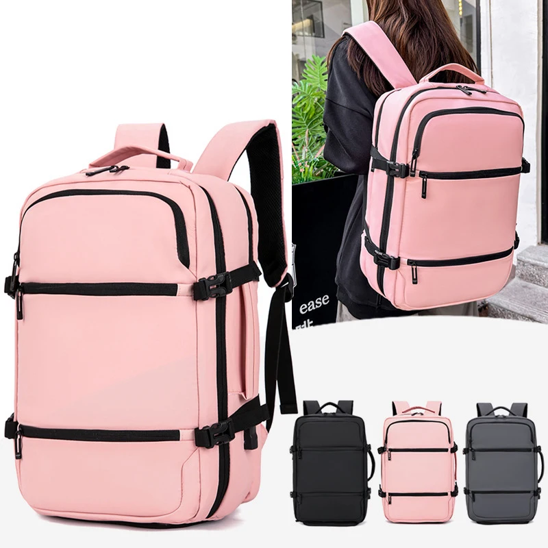 

Multifunctional Backpack Waterproof Laptop Rucksack Expandable Storage Handbag Large Capacity Travel Bag with Shoes Compartment