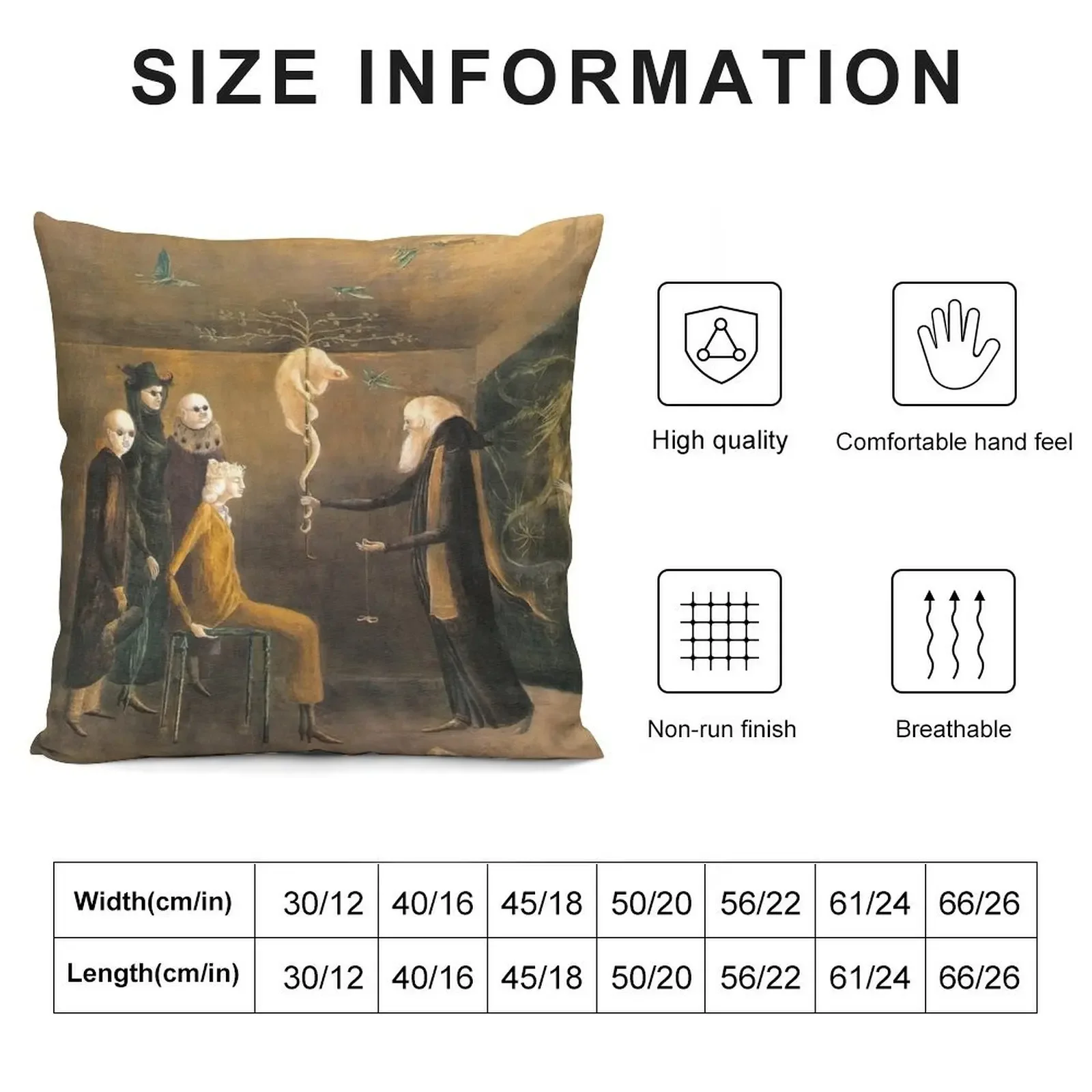 leonora carrington artwork Throw Pillow pillows decor home autumn decoration Cushions Cover pillow