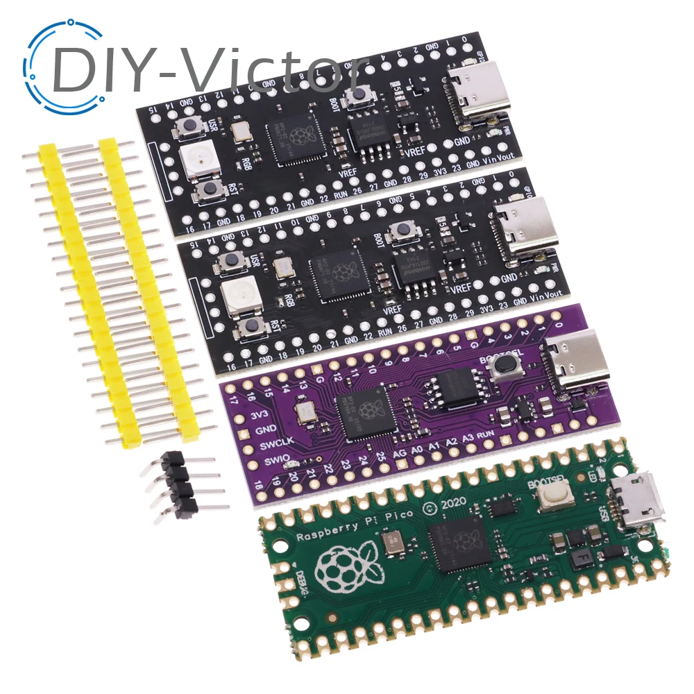 Official Raspberry Pi Pico Board RP2040 Dual-Core 264KB ARM Low-Power Microcomputers High-Performance Cortex-M0+ Processor