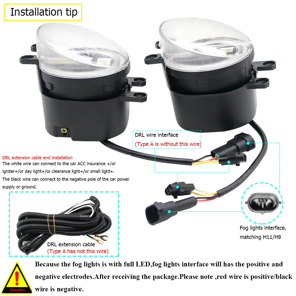 Led Fog Lamp Car Driving Light Angel Eye Aperture DRL PTF 15Wx2 12V for Lexus IS XE30 Is250 Is300h Is350 Is200t 2014 2015 2016 detail image 6