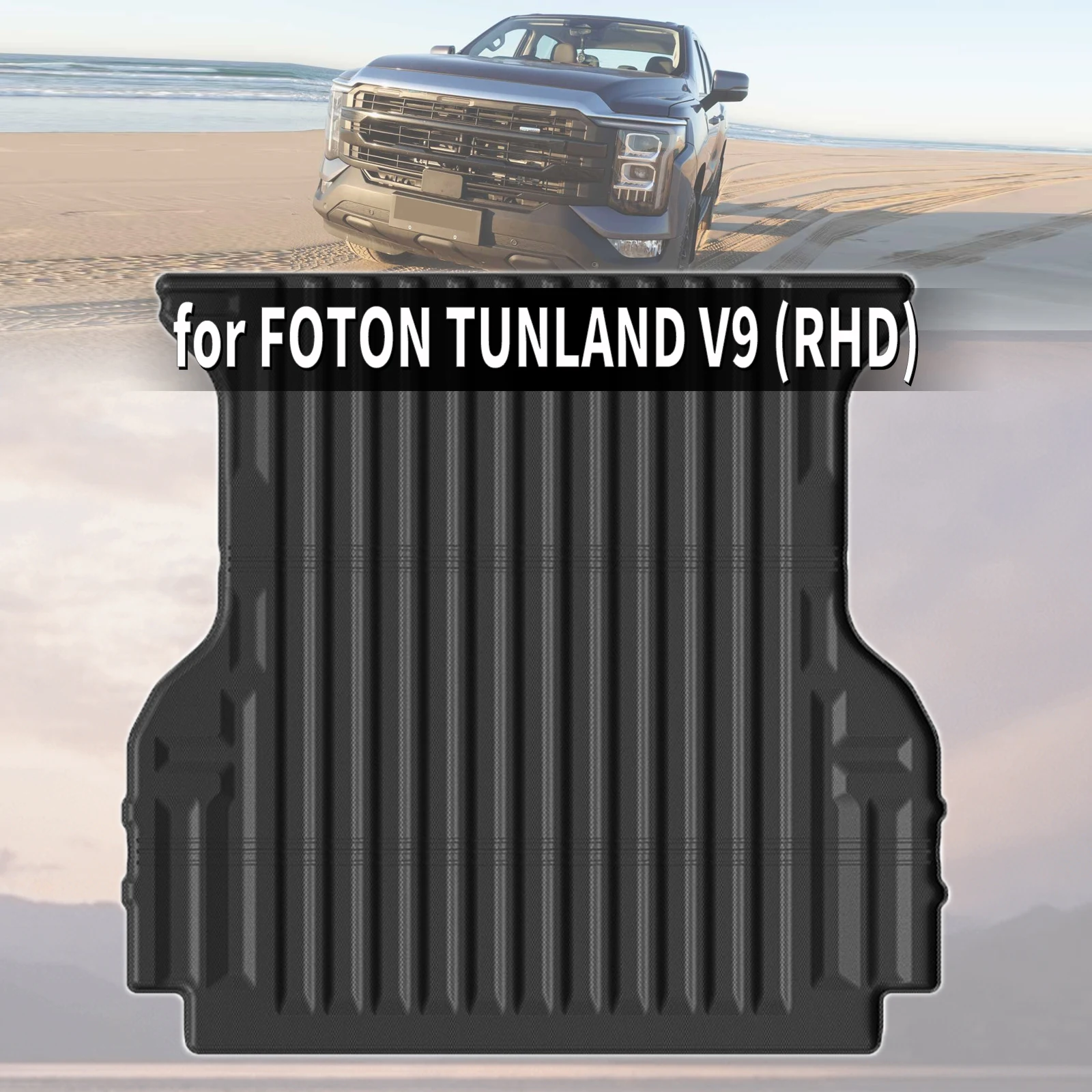

for FOTON TUNLAND V9 7 9 Custom Fit TPE Car Trunk Mats Quick Clean Non-Slip Bottom All Season Use Accessories