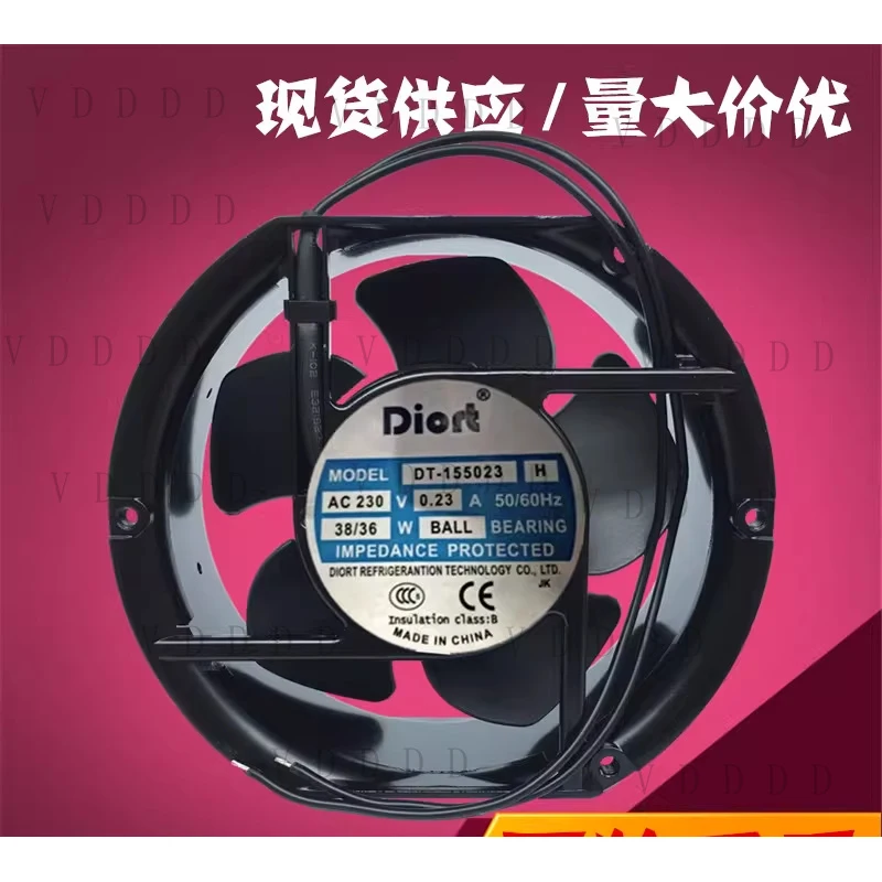 

LL for 1PCS DIORT DT-155023 H AC230V 0.23A 172×150×51 mm aluminium-frame 17 cm fan