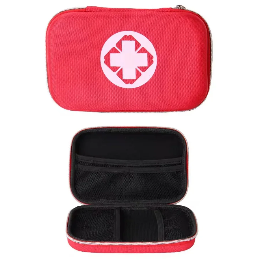 First Aid Kit Portable Travel EVA Medicine Storage Box Home Storage Medical Zipper Bag Three Hard Shell Empty Bag Four Colors