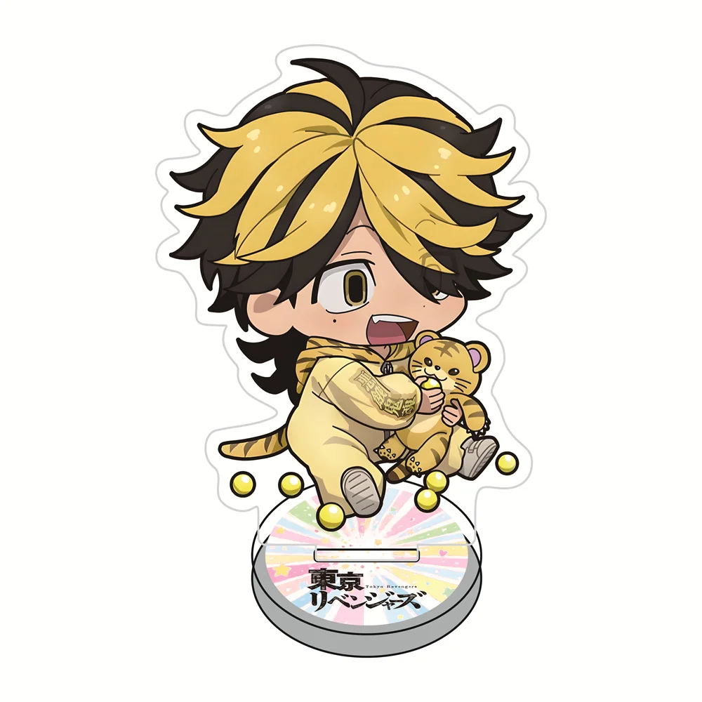 Tokyo Revengers 10cm Baby Chibi Loungewear Acrylic Stand Figures Keychain Anime Collectible Standee Desk Decor Gift for Fans