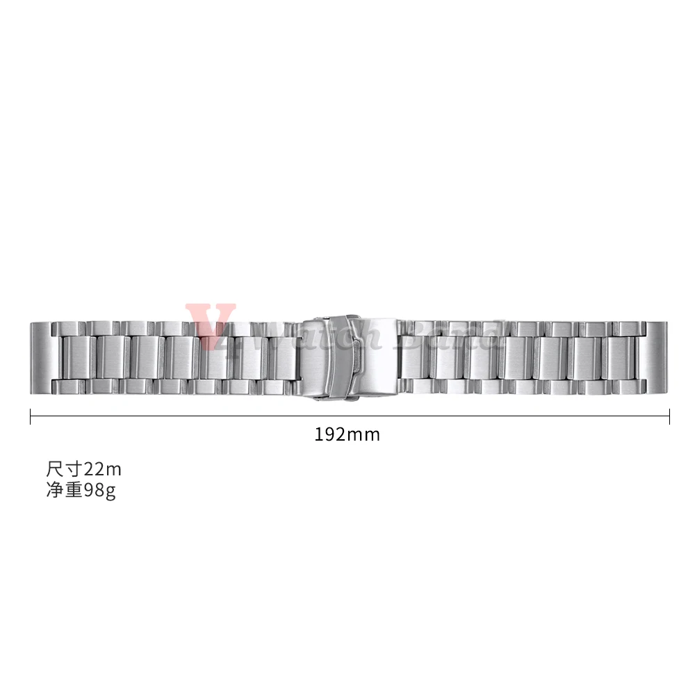 18mm 19mm 20mm 21mm 22mm 24mm 25mm Luxus-Uhrenarmband aus massivem Edelstahl für Seiko-Uhren, universelles Armband-Zubehör – Detail 1