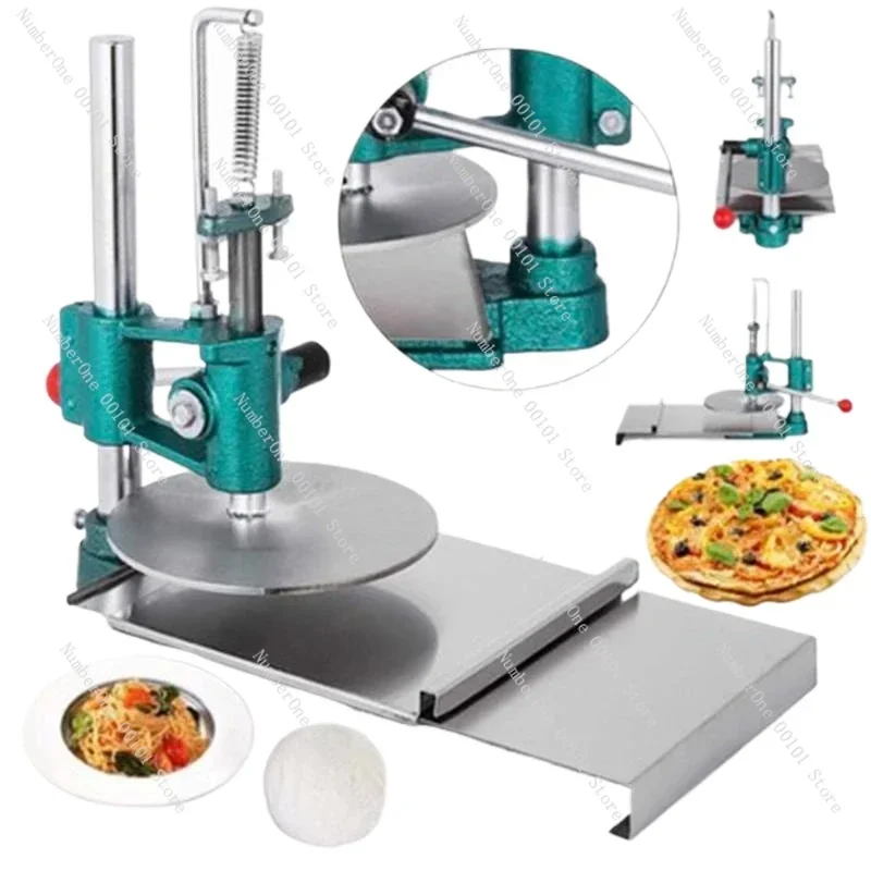 20CM Manual Pizza Dough Press Machine Stainless Steel Dough Roller Sheeter Pastry Presser Pizza Dough Chapati Flattening Presser