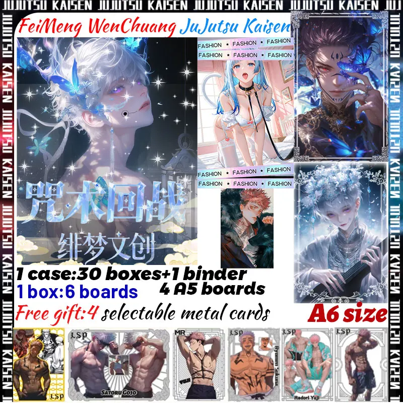 

2025 Newest FeiMeng WenChuang JuJutsu Kaisen A6 Boards JJK Card All Acrylic Gojo Satoru Nanami Sukuna Hobby Chrismas Gift