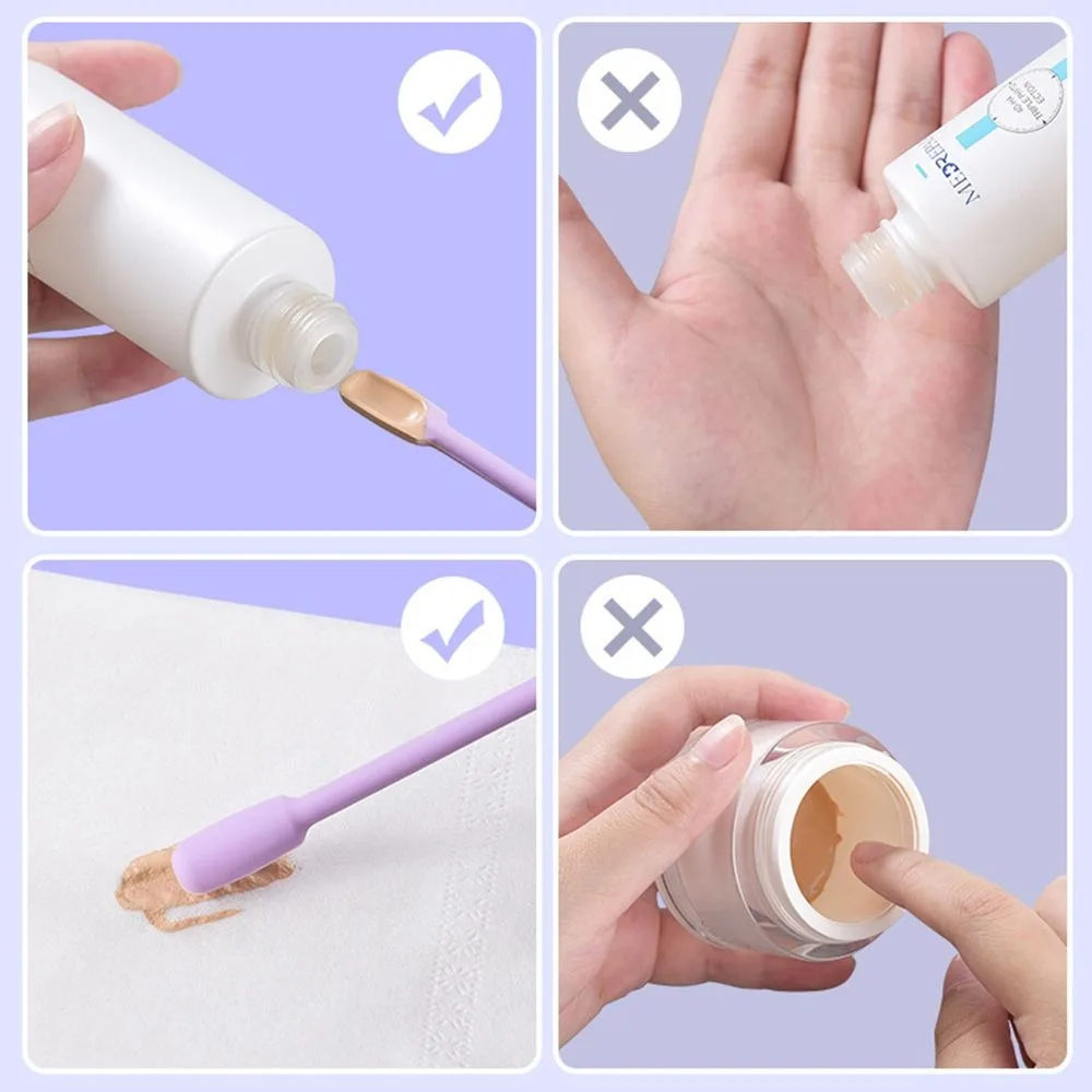 Accessories Beauty Tools Last Drop Scoop Face Mask Brush Makeup Brushes Cosmetics Spoon Deep Bottle Scraper Silicone Spatula