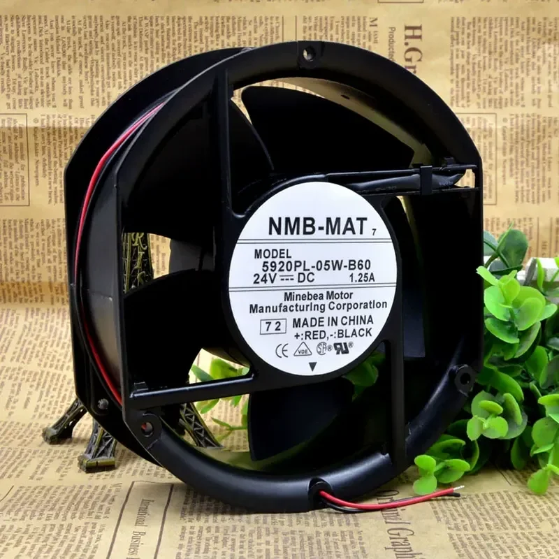 For Original NMB 5920PL-05W-B60 17251 24V 1.25A Aluminum frame, frequency converter, cooling fan