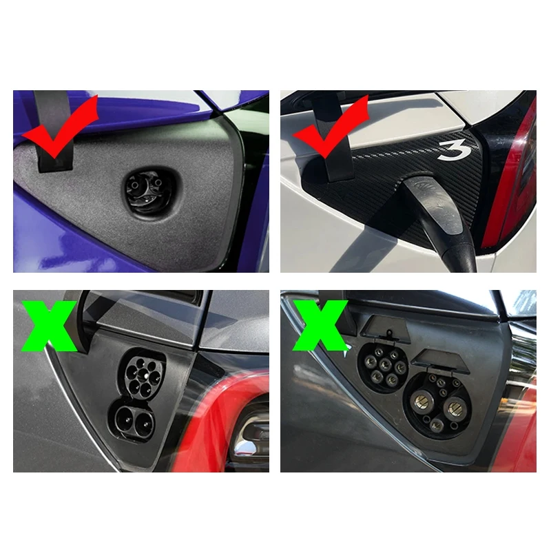 For Tesla Model 3 American Standard Car Charging Port Dust Plug Protective Cover Model3 Accessories Model Y Three 2020 image 5