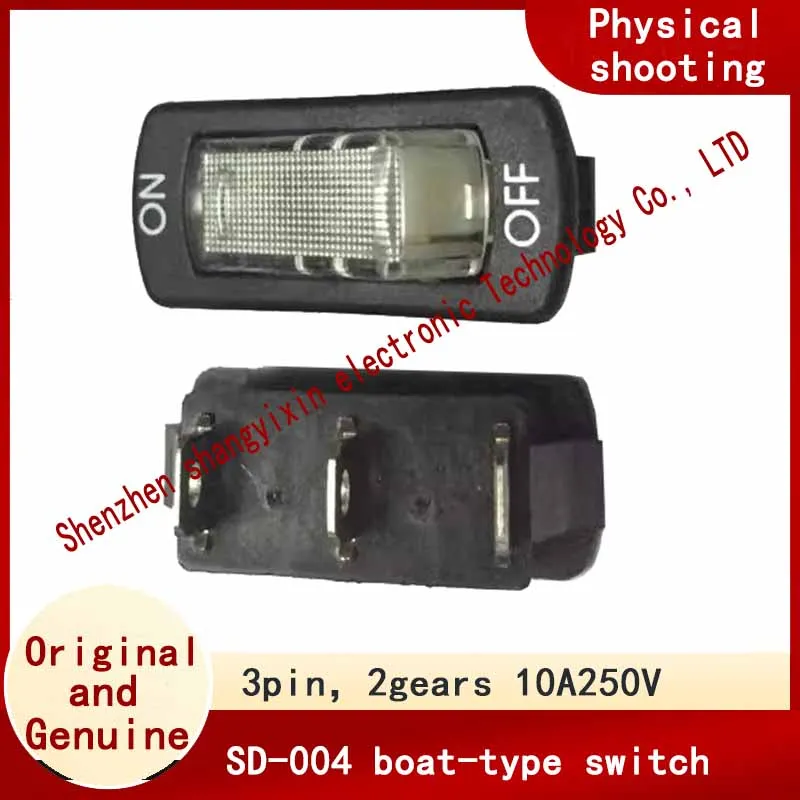 

Оригинальный SD-004 2-позиционный 3-контактный кулисный переключатель с подсветкой 10A250VAC