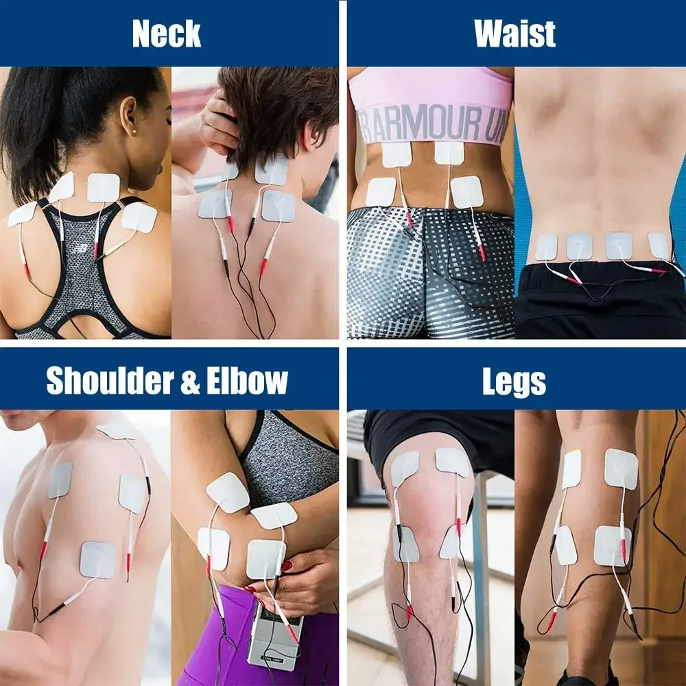 Tens Massager Ems Muscle Stimulator Acupuncture Electrical Pads Pulse Low Frequency Physiotherapy Slimming Machine Health Care