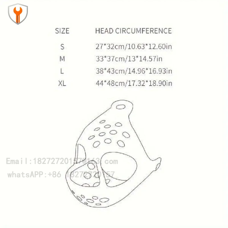 Rubber Comfortable Dog Muzzle, Short Snout Pet Mouth Guard,