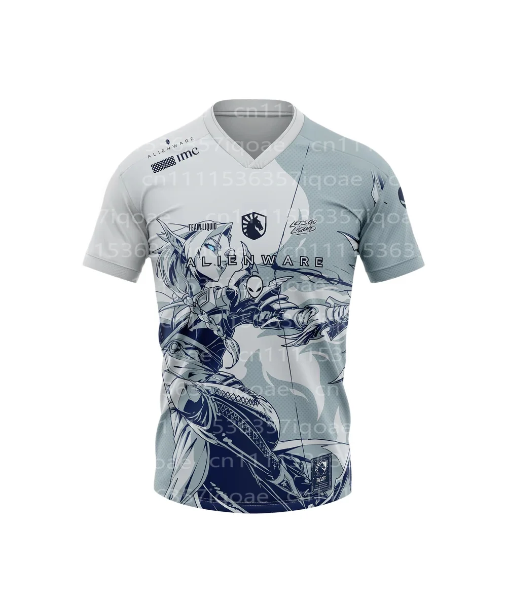 2026 New Esports Club Team Liquid T-Shirt RWF MIDNIGHT JERSEY Relaxing and Breathable Top with Customizable Nickname Clothing