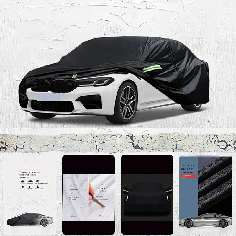 

For-BMW-M5-Car-cover-Exterior-Car-Cover-Black-Outdoor-Protection-Full-Car-Covers-Waterproof-Sunshade