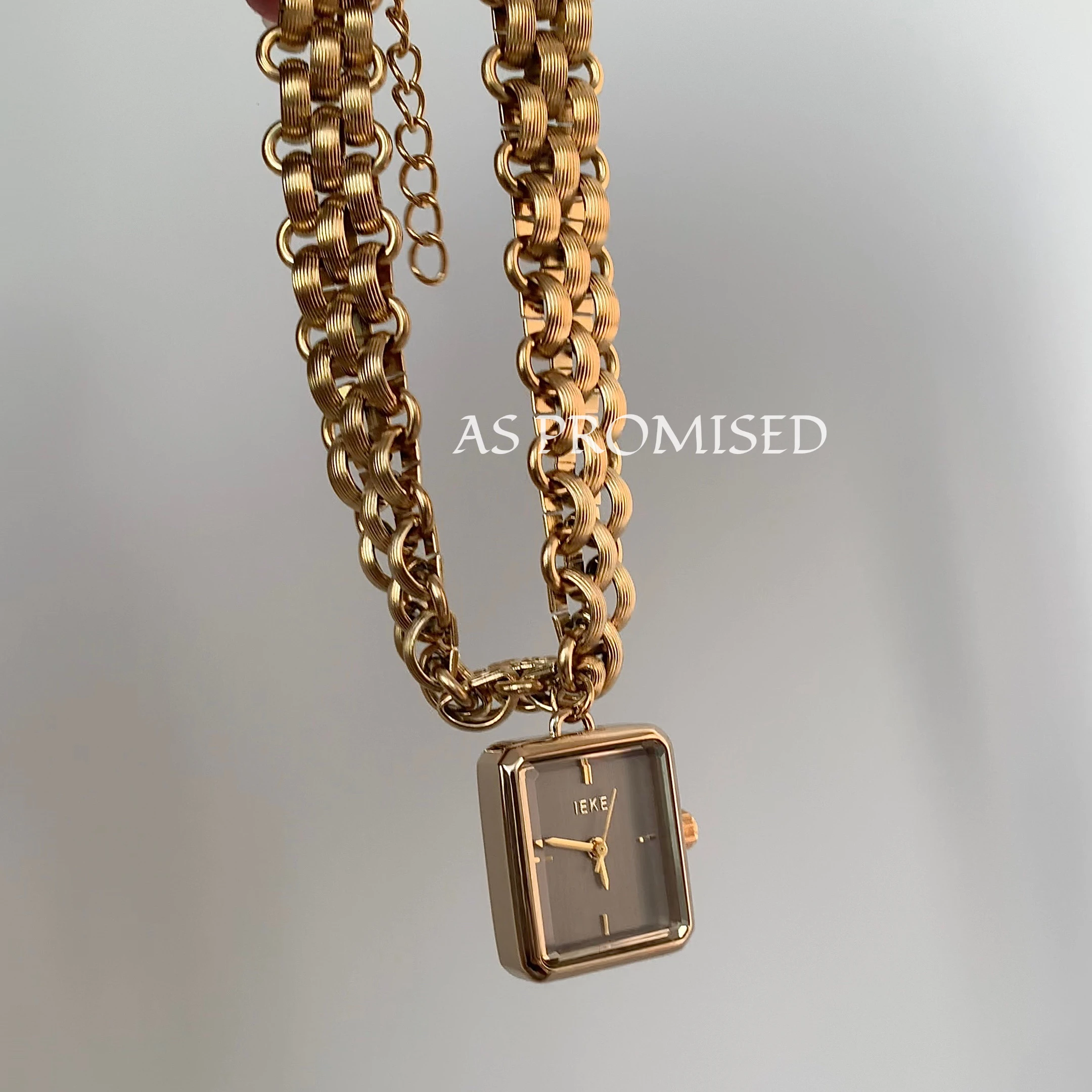 

UniqueDesignPendantDialElegant And Stylish BraceletStyleWatchVersatileWomen'S Fashion Quartz WristwatchBirthday Gift For Ladies.