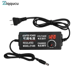 3-24V SUSWE Adjustable Voltage DC Power Adapter Stepless Speed Regulation Dimming 3-12V 5A With Display Screen Multi Purpose 60W