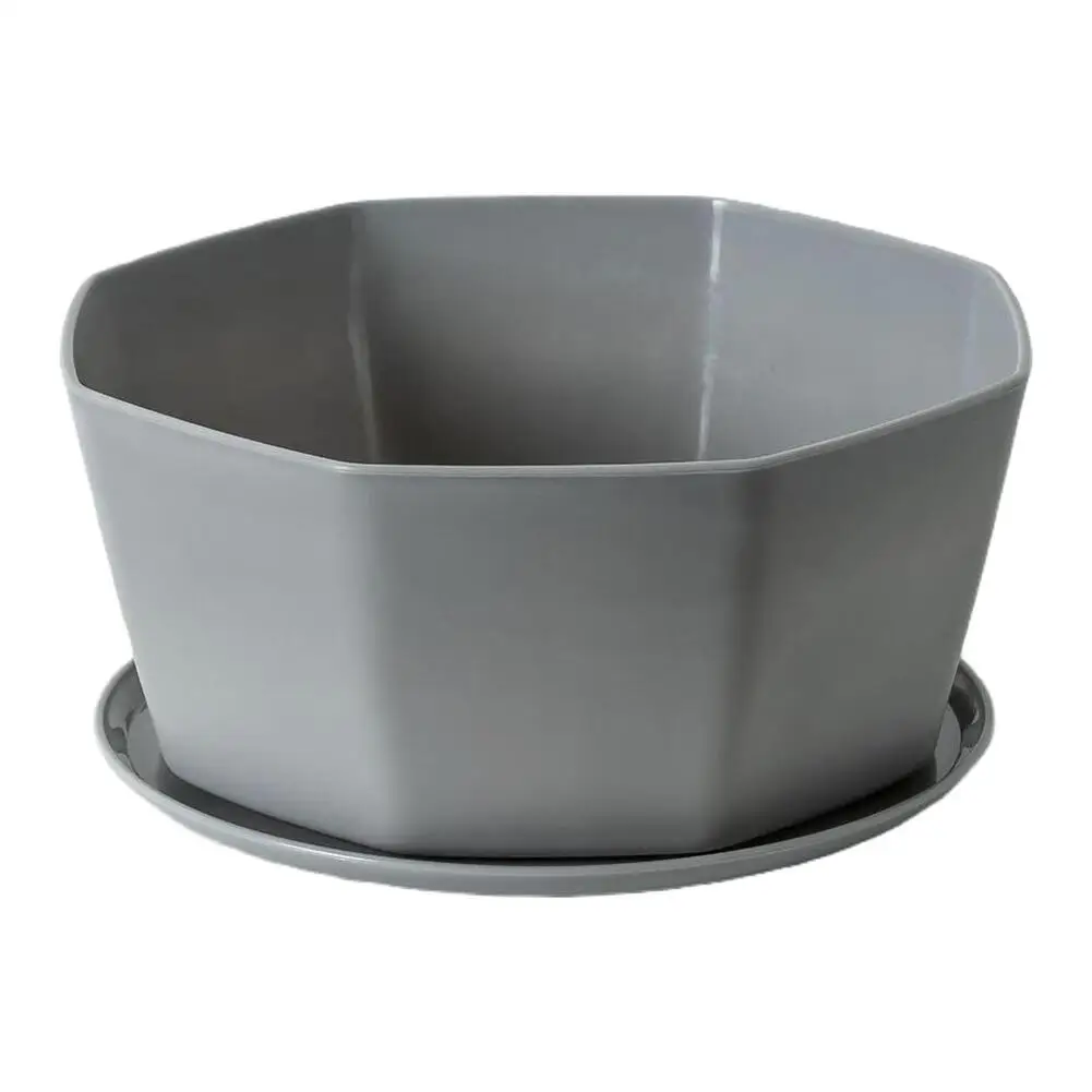 

Набор из 4 цветочных горшков для дома и улицы, 12 x 15 x 6,5 см, пластиковые декоративные горшки для суккулентов