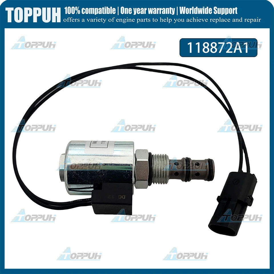 1pc 12V 118872A1 Solenoid Valve for CASE 5120 5130 5140 5150 5220 5240 580K 1971438C3 view 4
