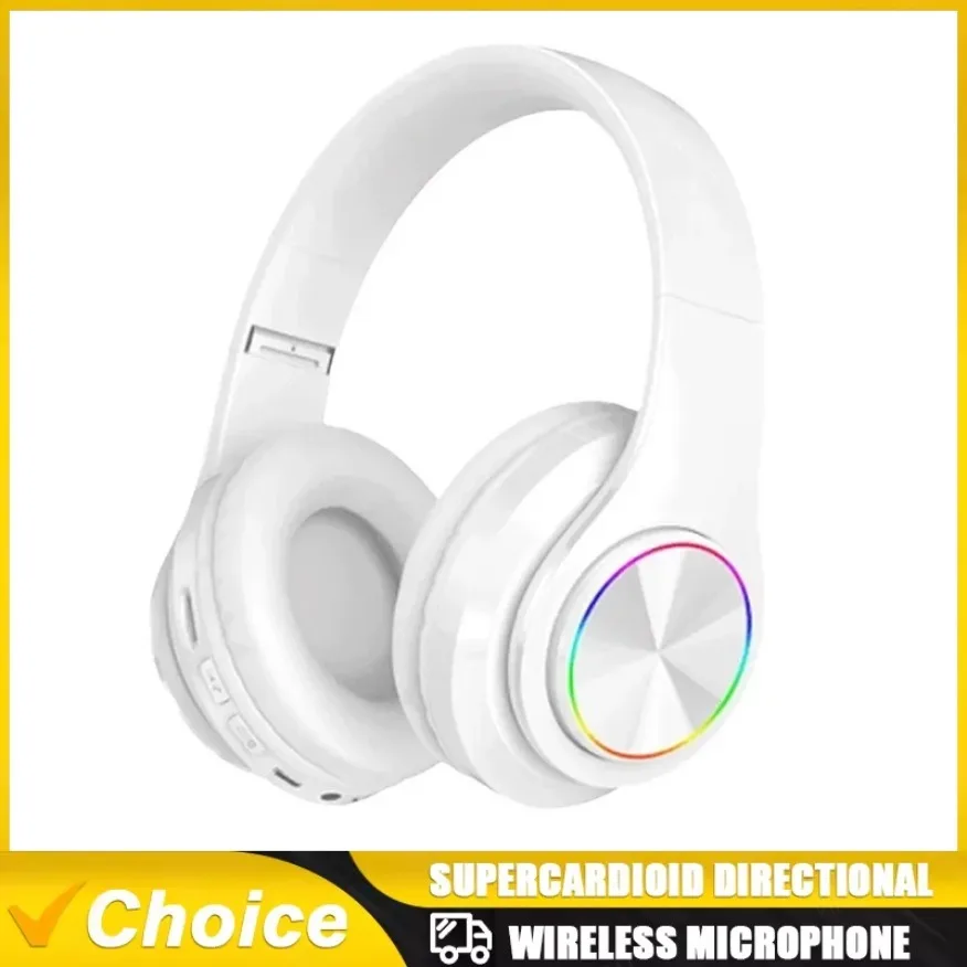 

New Men Gift Gold Wireless Headphones Bluetooth Earphone Stereo Headset with Build-in MIC 3.5mm Jack for Xiaomi Samsung